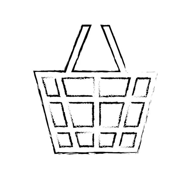 Panier d'achat isolé — Image vectorielle