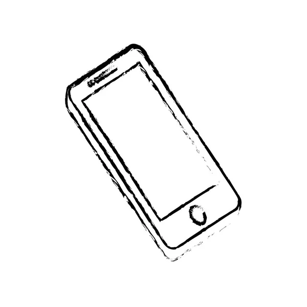 스마트폰 모바일 기술 고립 된 아이콘 — 스톡 벡터