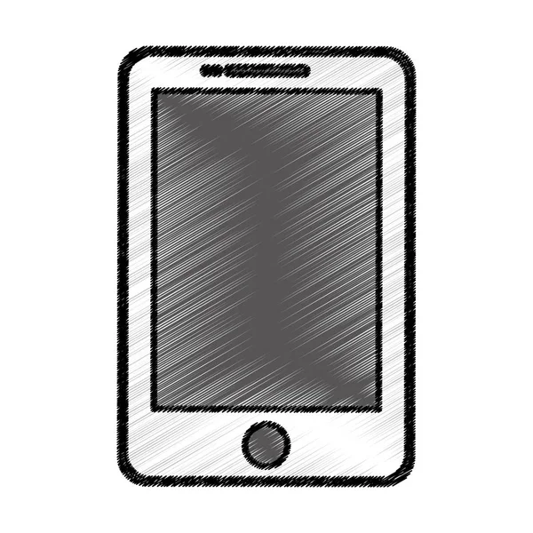 Smartphone mobilnych technologii ikona na białym tle — Wektor stockowy