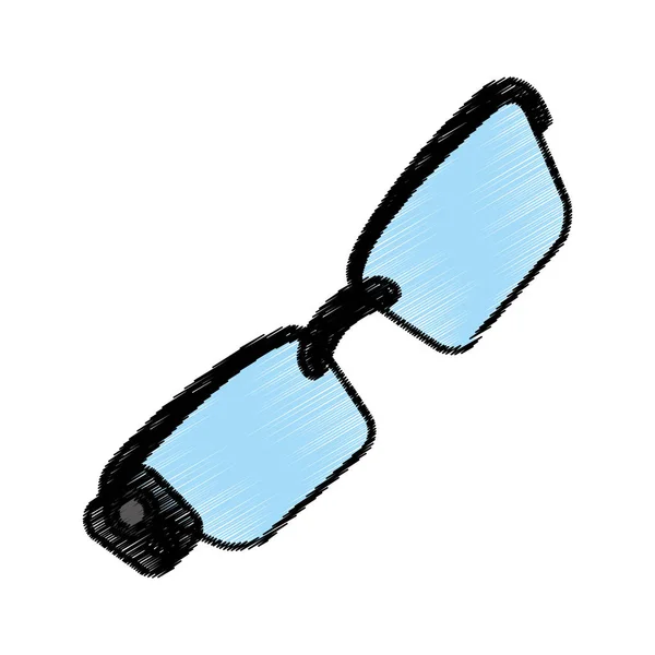 Technologie des lunettes intelligentes — Image vectorielle