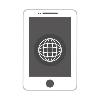 akıllı telefon mobil teknoloji izole simgesi