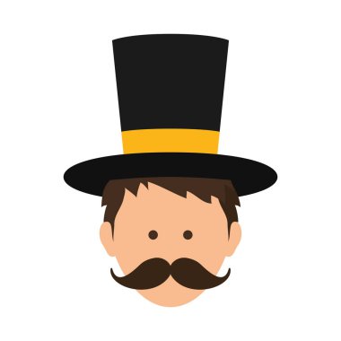 izole büyücü şapka