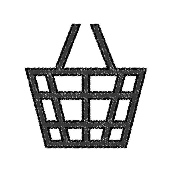 Samostatný, nákupní košík — Stockový vektor