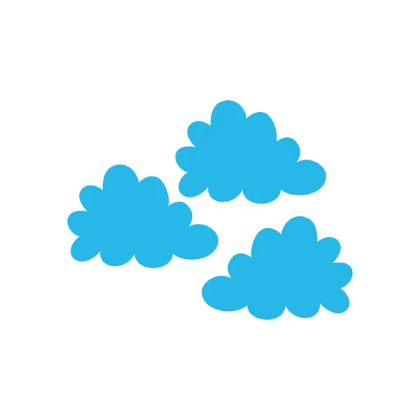 Nuvens céu tempo — Vetor de Stock