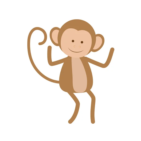 Desenho animado macaco bonito — Vetor de Stock