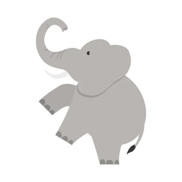 Dibujos animados elefante aislado — Vector de stock