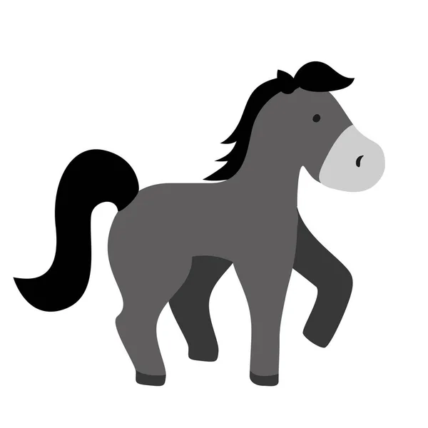 Мультфільм ізольованих кінь — стоковий вектор
