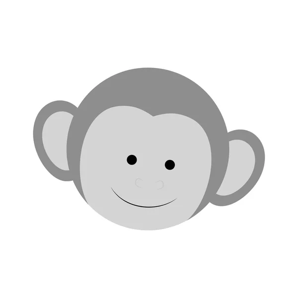 Dessin animé singe mignon — Image vectorielle