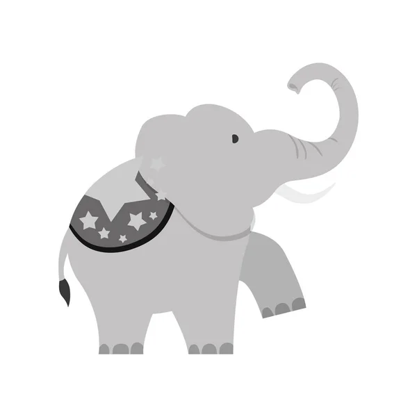 Cirque éléphant dessin animé — Image vectorielle