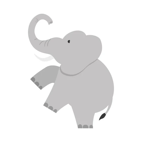 Dibujos animados elefante aislado — Vector de stock