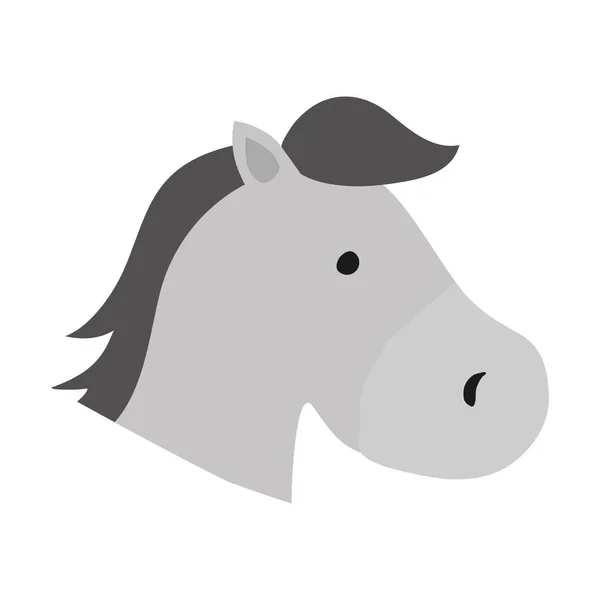Izolované kůň kreslený — Stockový vektor
