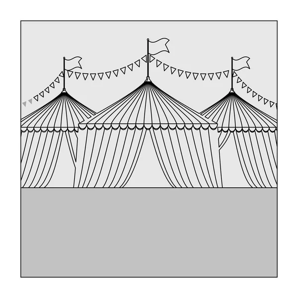 Zirkuszelt-Festival — Stockvektor