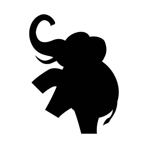 Desenhos animados de elefante de circo — Vetor de Stock