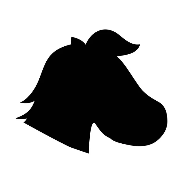 Desenhos animados cavalo isolado — Vetor de Stock