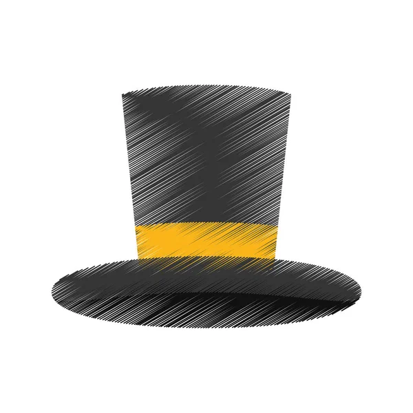 Magician ізольованим капелюх — стоковий вектор
