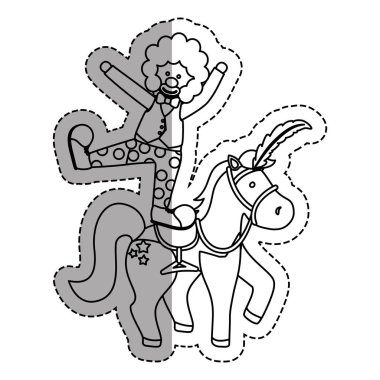 sirk palyaço çizgi film