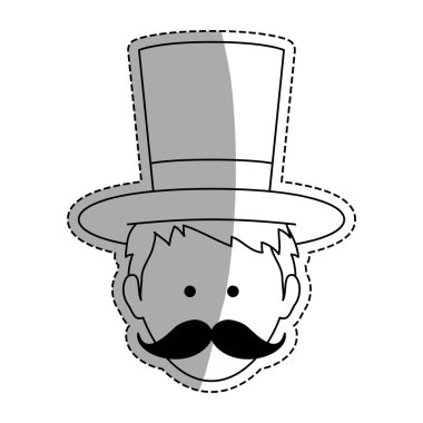 izole büyücü şapka