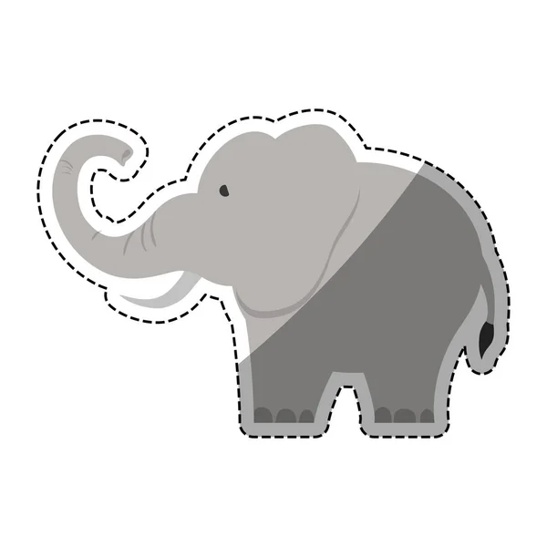 Isolated elephant cartoon — Stock Vector