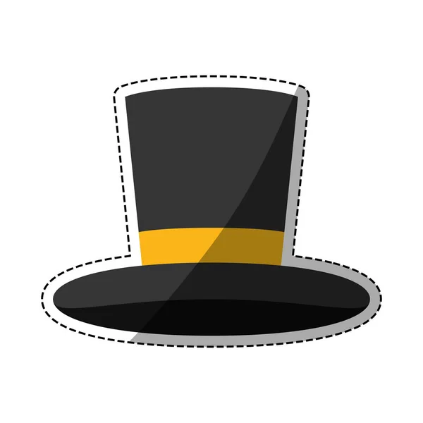 Chapeau de magicien isolé — Image vectorielle