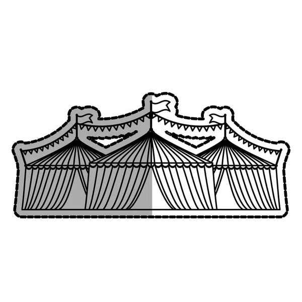 Festival de carpa de circo — Vector de stock