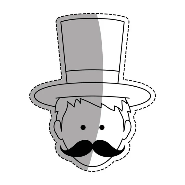 Chapeau de magicien isolé — Image vectorielle