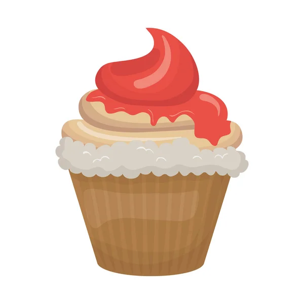 Délicieux dessert cupcake — Image vectorielle