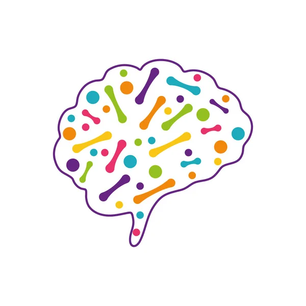 Cerveau humain esprit — Image vectorielle