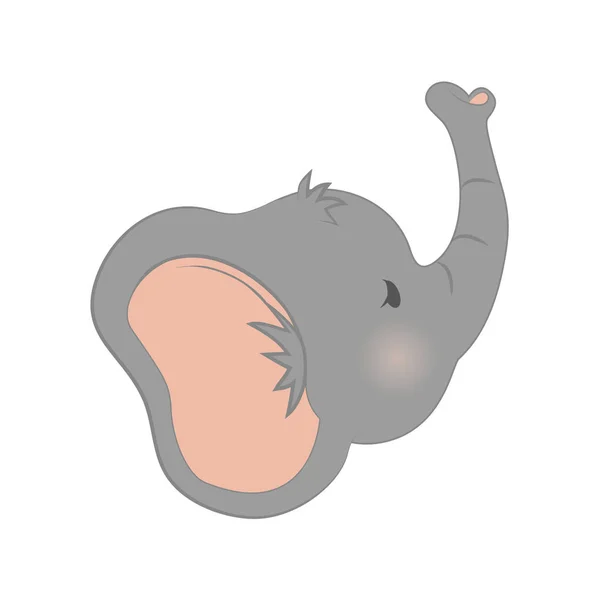 Bebé elefante de dibujos animados — Vector de stock