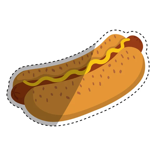 Hot dog restauration rapide — Image vectorielle