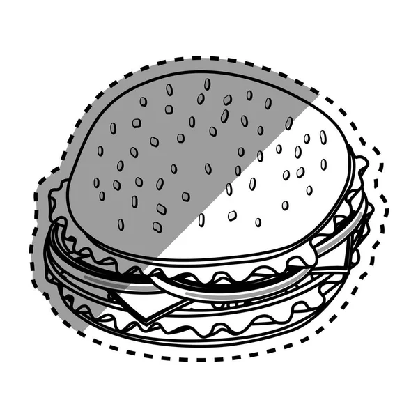 Restauration rapide hamburger — Image vectorielle