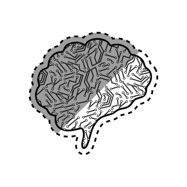 Mente cerebral humana — Vetor de Stock