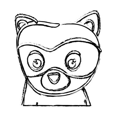 Tatlı rakun çizgi filmi.