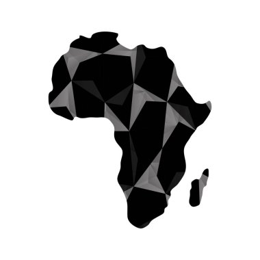 Afrika kaart silhouet