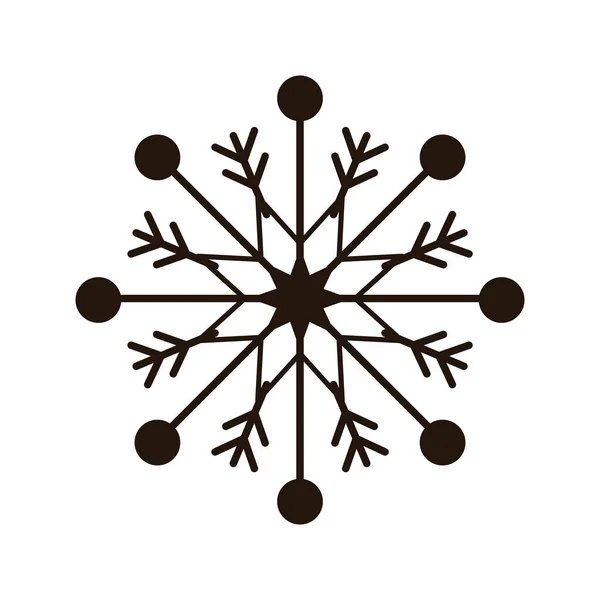 Flocons de neige Noël hiver — Image vectorielle