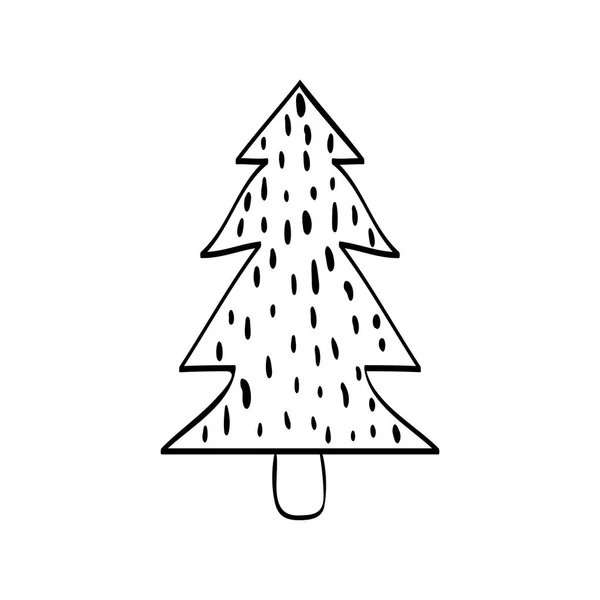 Karácsonyi fenyő fa — Stock Vector