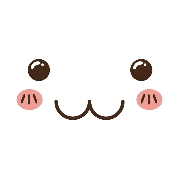 Cute cartoon face — Stok Vektör