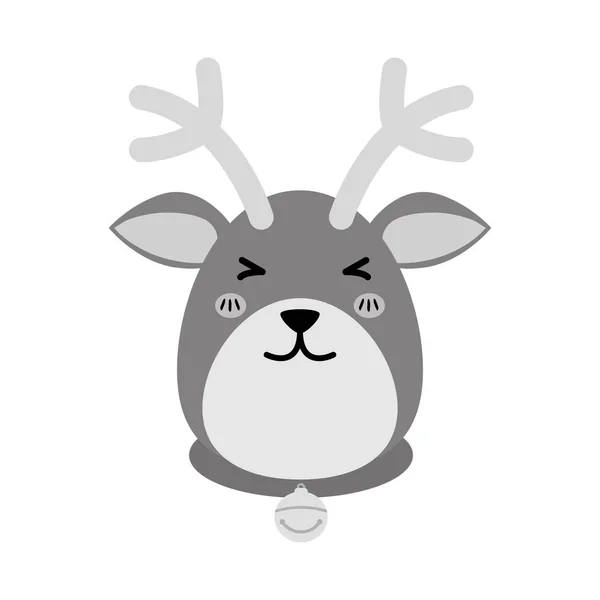 Dibujos animados de Navidad de renos — Archivo Imágenes Vectoriales