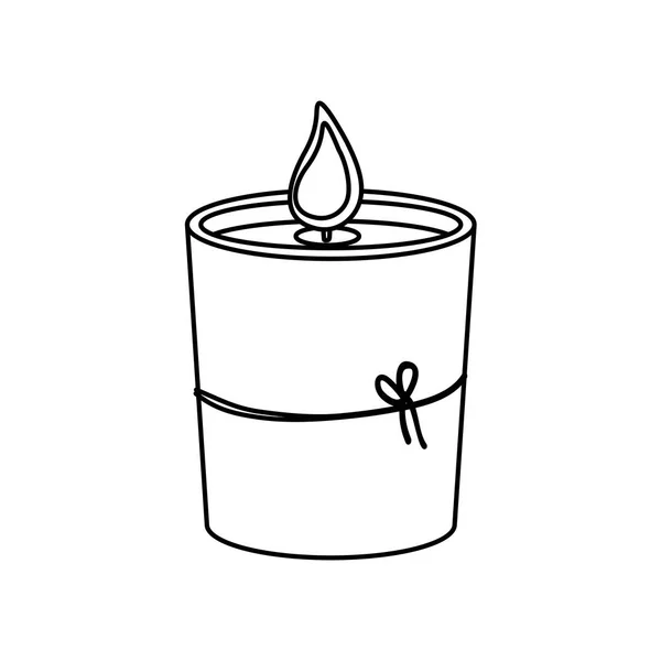 装飾的な蝋燭スパ — ストックベクタ