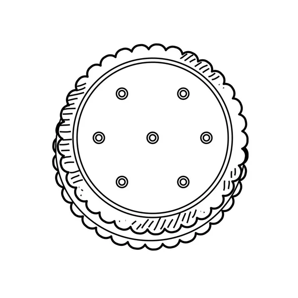 Deliciosa galleta de dibujos animados — Archivo Imágenes Vectoriales