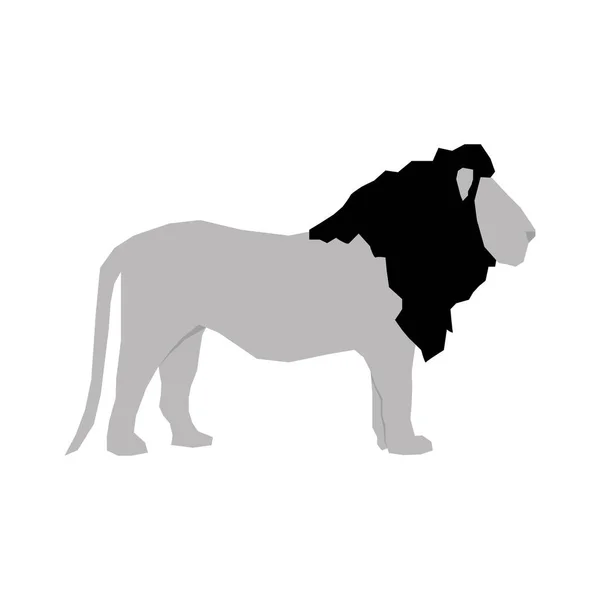 León animal africano — Vector de stock