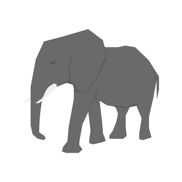 Elefante animal africano — Vector de stock