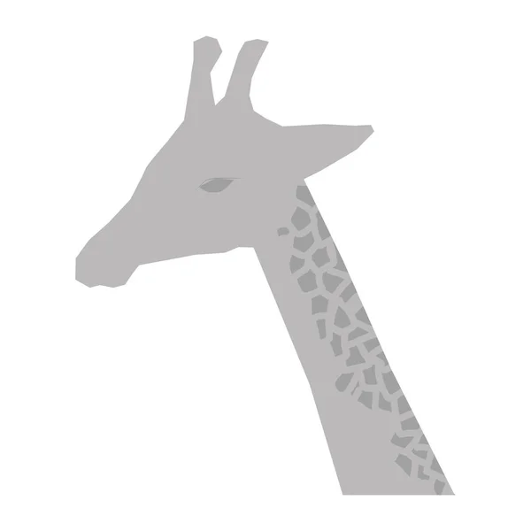 Jirafa animal africano — Vector de stock