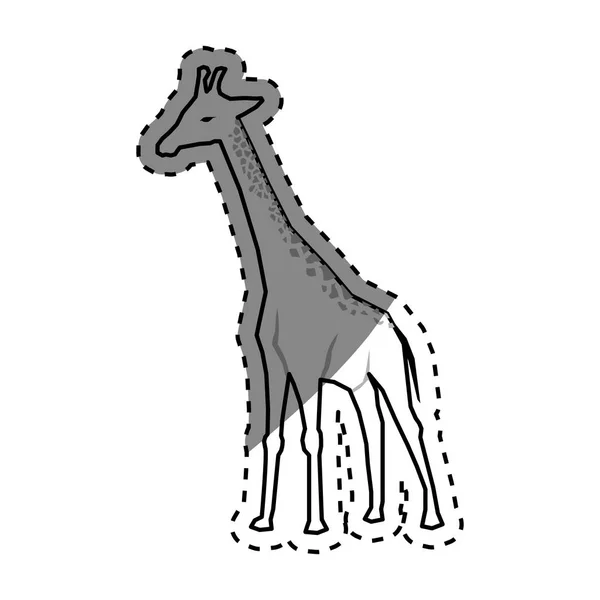 Girafa animal africano — Vetor de Stock