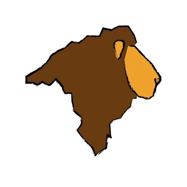 León animal africano — Vector de stock