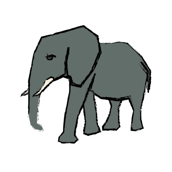 코끼리 아프리카 동물 — 스톡 벡터