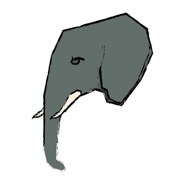 Elefante animal africano — Archivo Imágenes Vectoriales