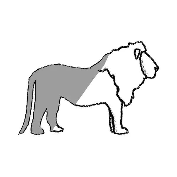 Львиное животное Африки — стоковый вектор