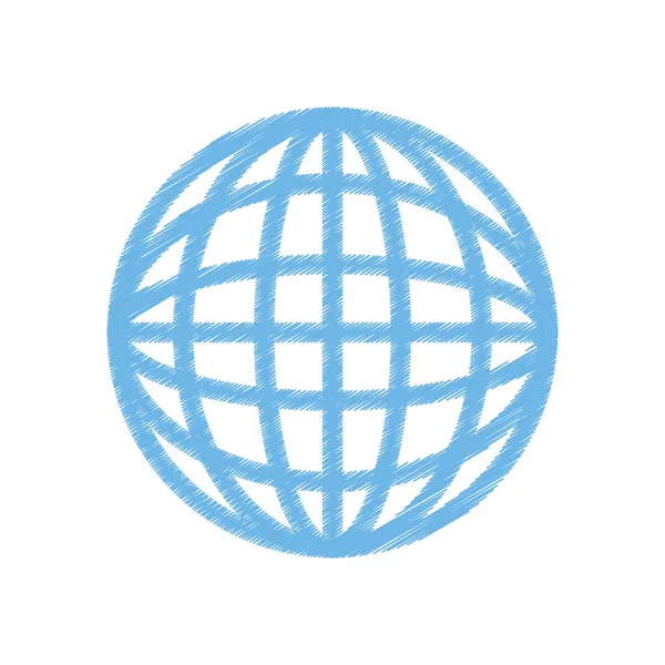 グローバルな球のシンボル — ストックベクタ