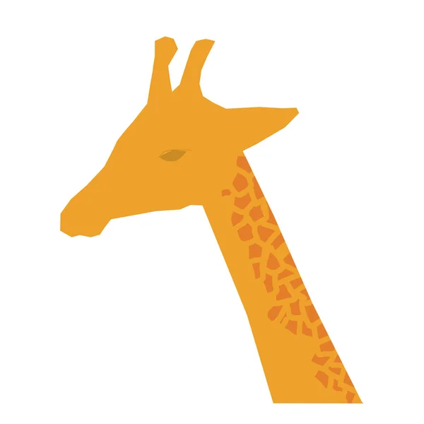 Jirafa animal africano — Vector de stock