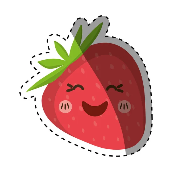 स्ट्रॉबेरी ताजे फळ — स्टॉक व्हेक्टर